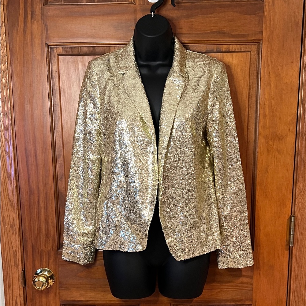 Urban Outfitters Jameson gold Sequin Blazer